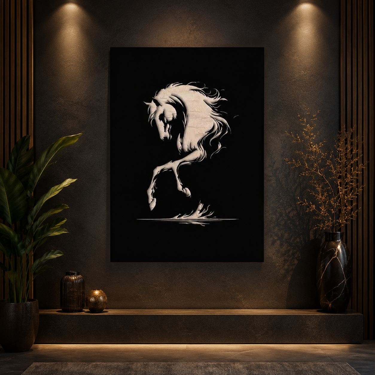 Modern Metal Horse Wall Art
