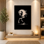 Modern Metal Horse Wall Art