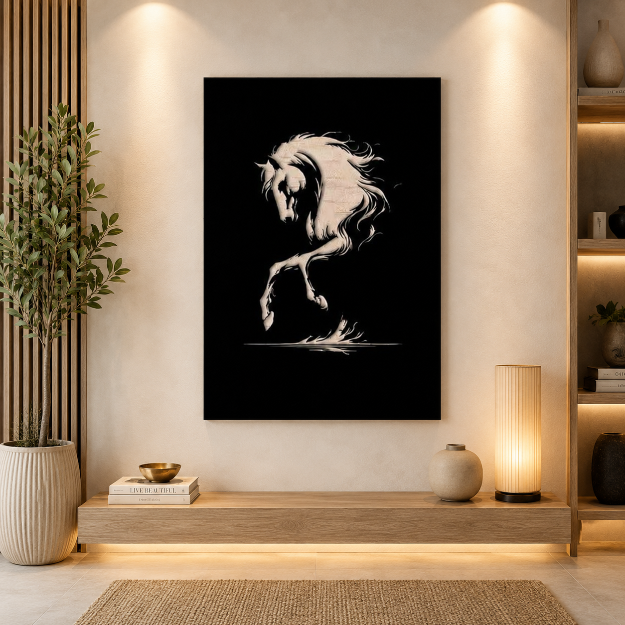 Modern Metal Horse Wall Art