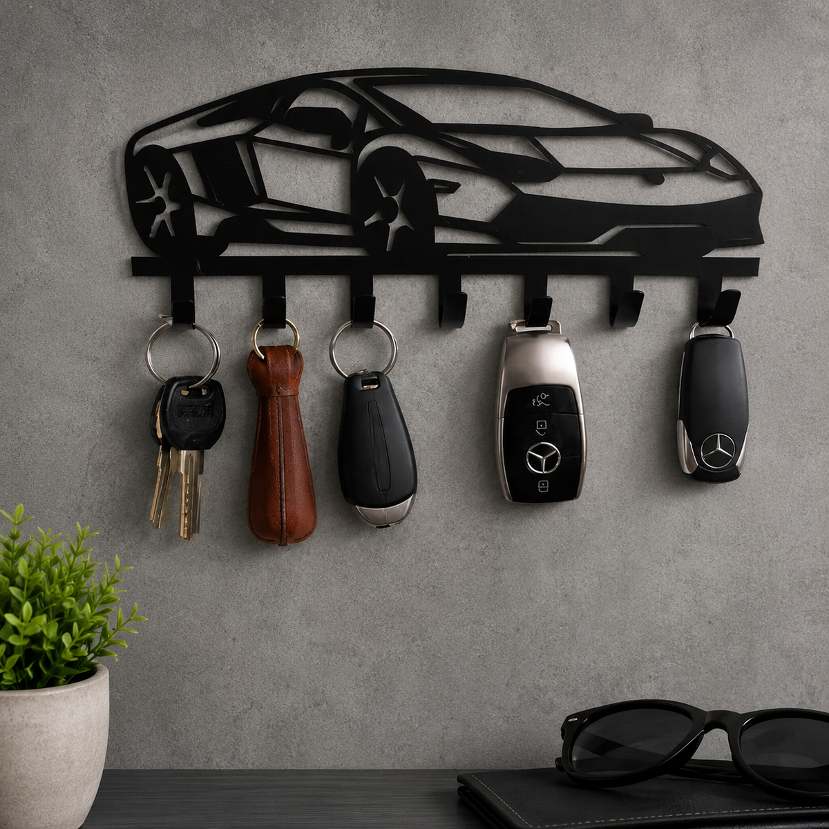 Sports Car Metal Key Holder