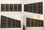 Islamic 5 Panel Khulafa & Ahlul Bayt Metal Wall Art Set  Description: