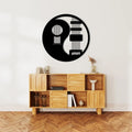 Guitar Strings Circular Metal Wall Art