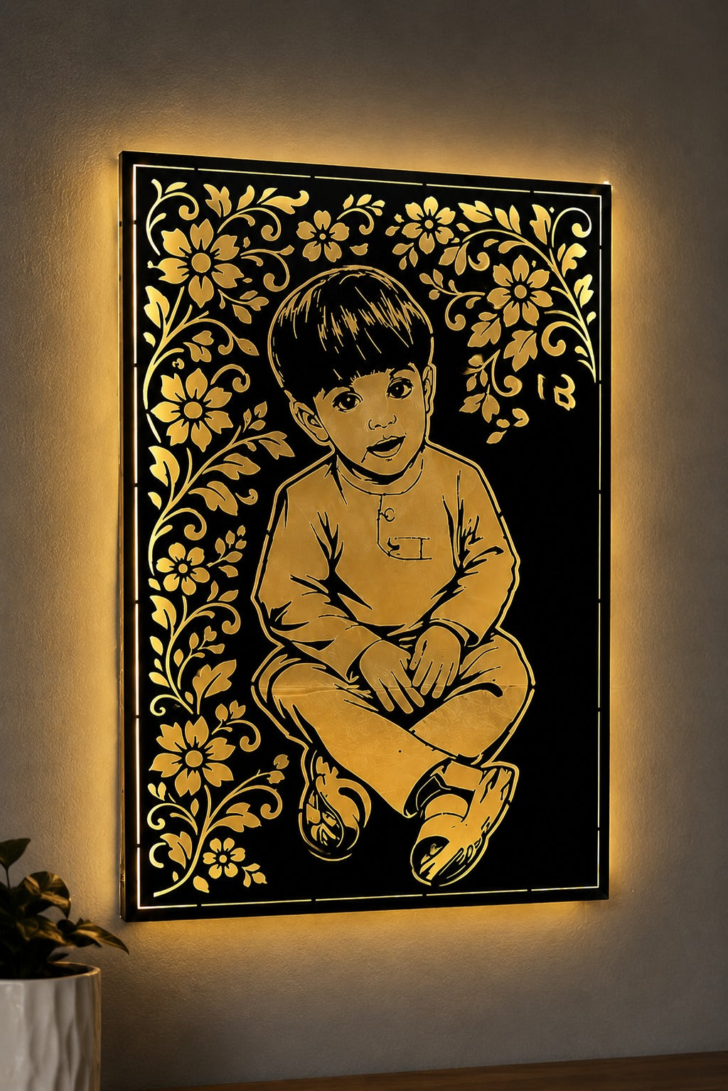 Custom 3D LED Metal Wall Art