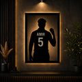Amir "5" LED Metal Wall Art