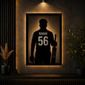 Babar Azam "56" LED Metal Art