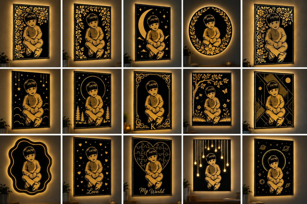 Custom 3D LED Metal Wall Art