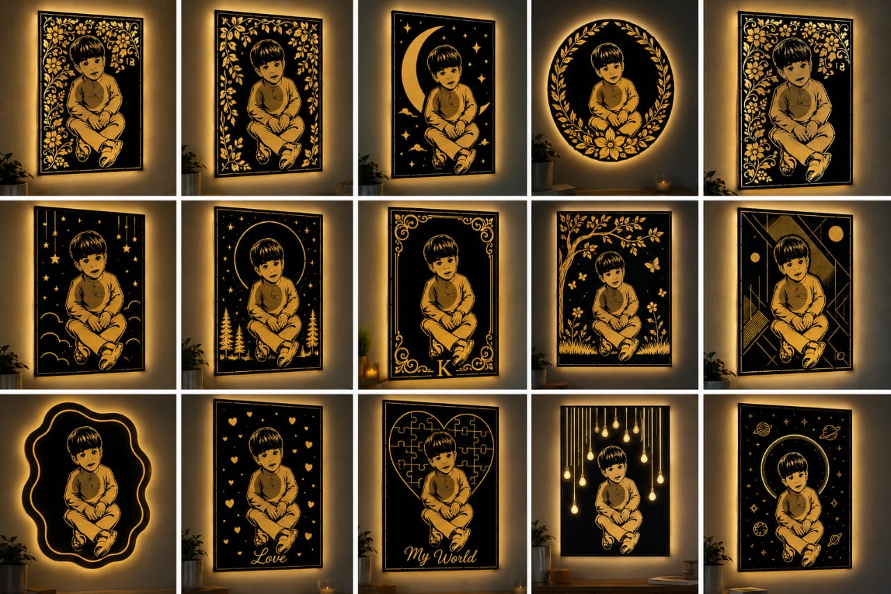 Custom 3D LED Metal Wall Art