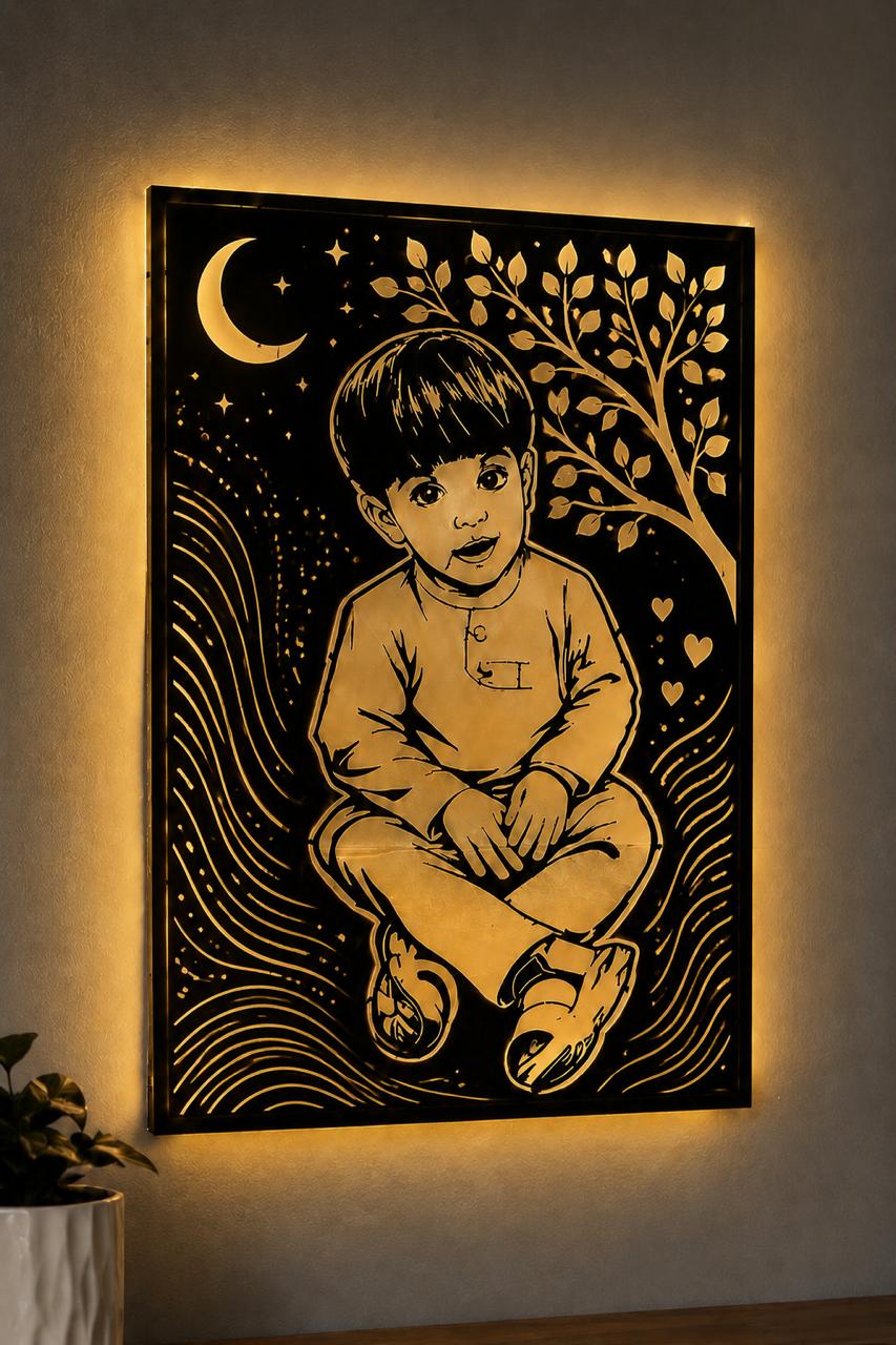 Custom 3D LED Metal Wall Art