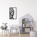 Black Spider Web Metal Wall Art – Modern Geometric Wall Decor